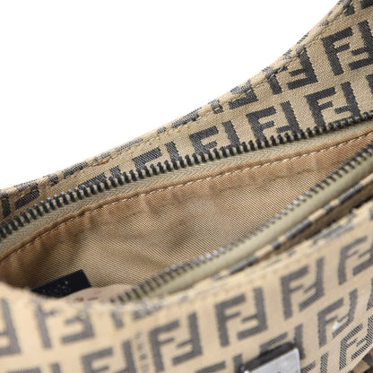Fendi Zucchino Vitello Hobo Beige Black 8 of 12