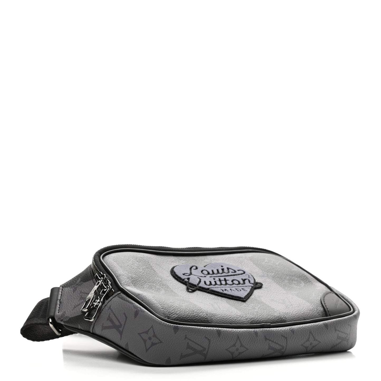 X NIGO Monogram Eclipse Stripes LV Heart Modular Sling Bag