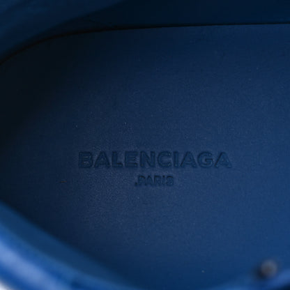 Balenciaga Crinkled Calfskin Womens Arena Sneaker 40 Blue Egyptian 6 of 7