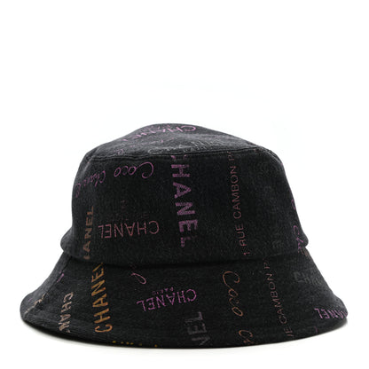 Chanel Denim Mood Cloche Bucket Hat M Black 1 of 7