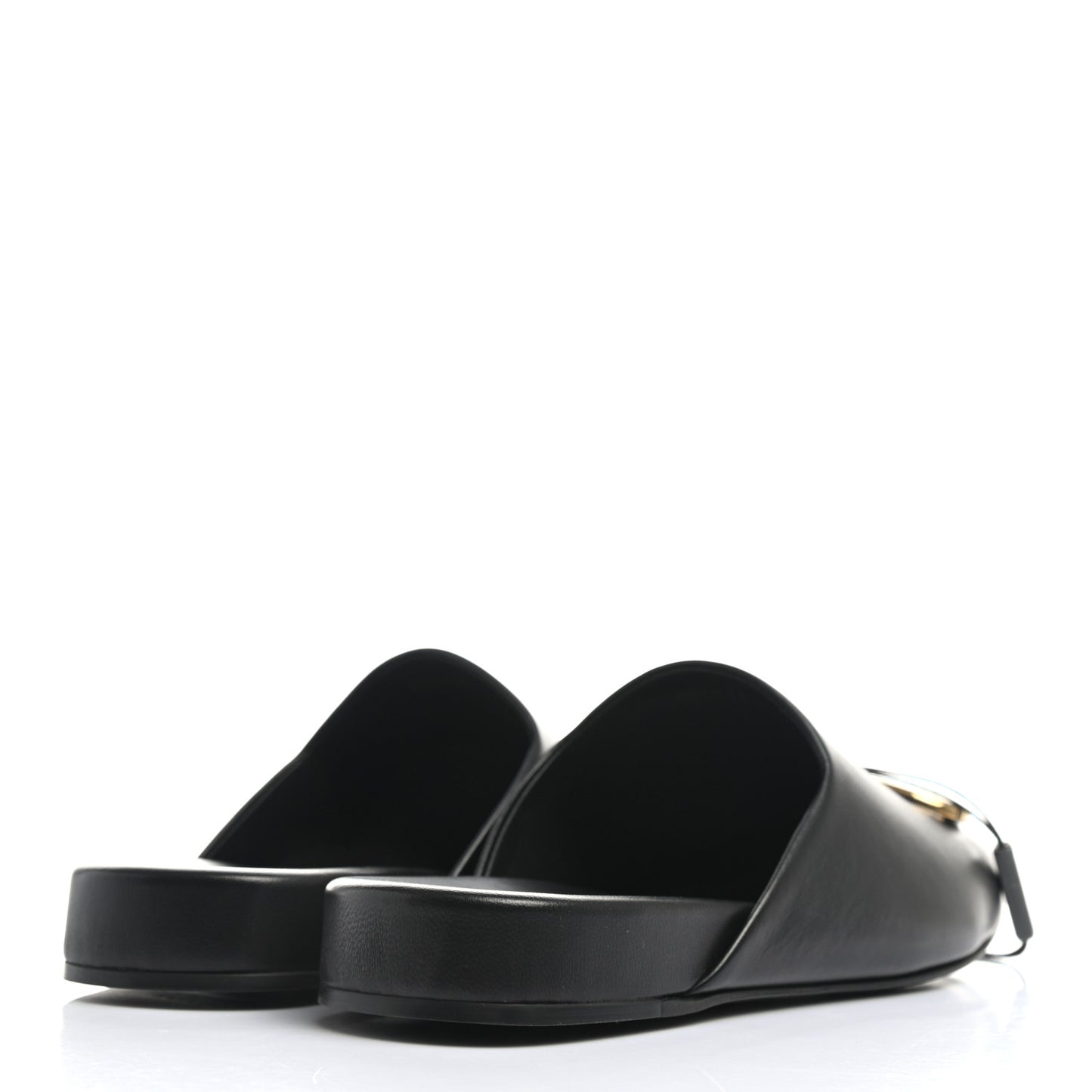 Smooth Calfskin Cozy BB Flat Carrera Mules 35 Black