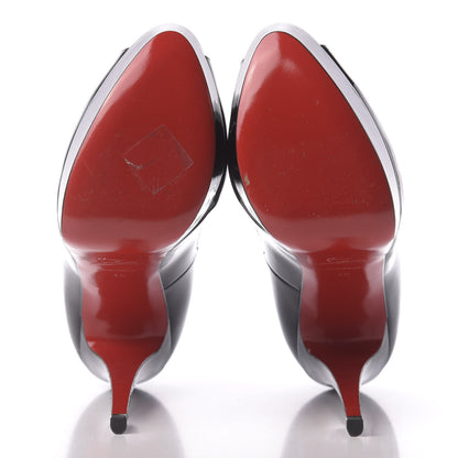 Christian Louboutin Patent Lady Peep 150 Pumps 40 Black 6 of 9