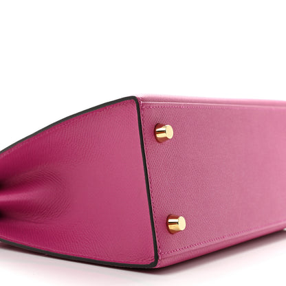 Hermes Epsom Kelly Sellier 25 Rose Pourpre 9 of 14