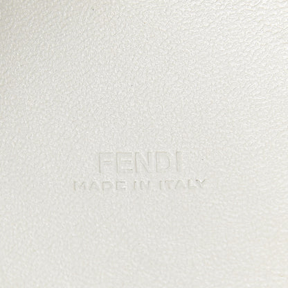 Fendi X FILA Calfskin Mania Tote Charm White Blueberry Multicolor 3 of 6
