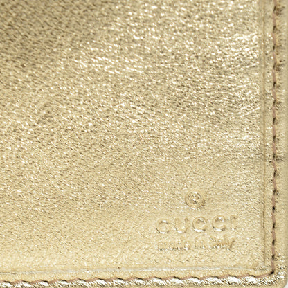 Gucci Monogram Abbey Continental Wallet Gold 7 of 8