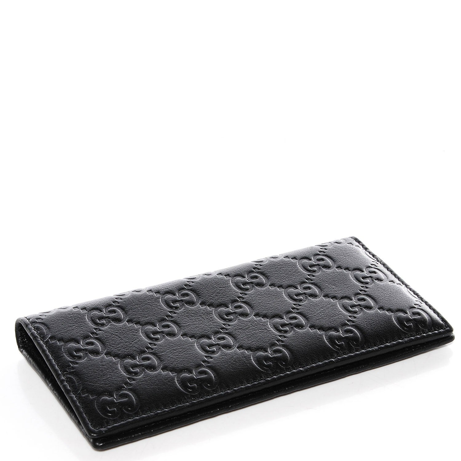 Gucci Guccissima Checkbook Cover Black 4 of 8