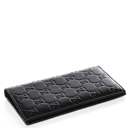 Gucci Guccissima Checkbook Cover Black 4 of 8