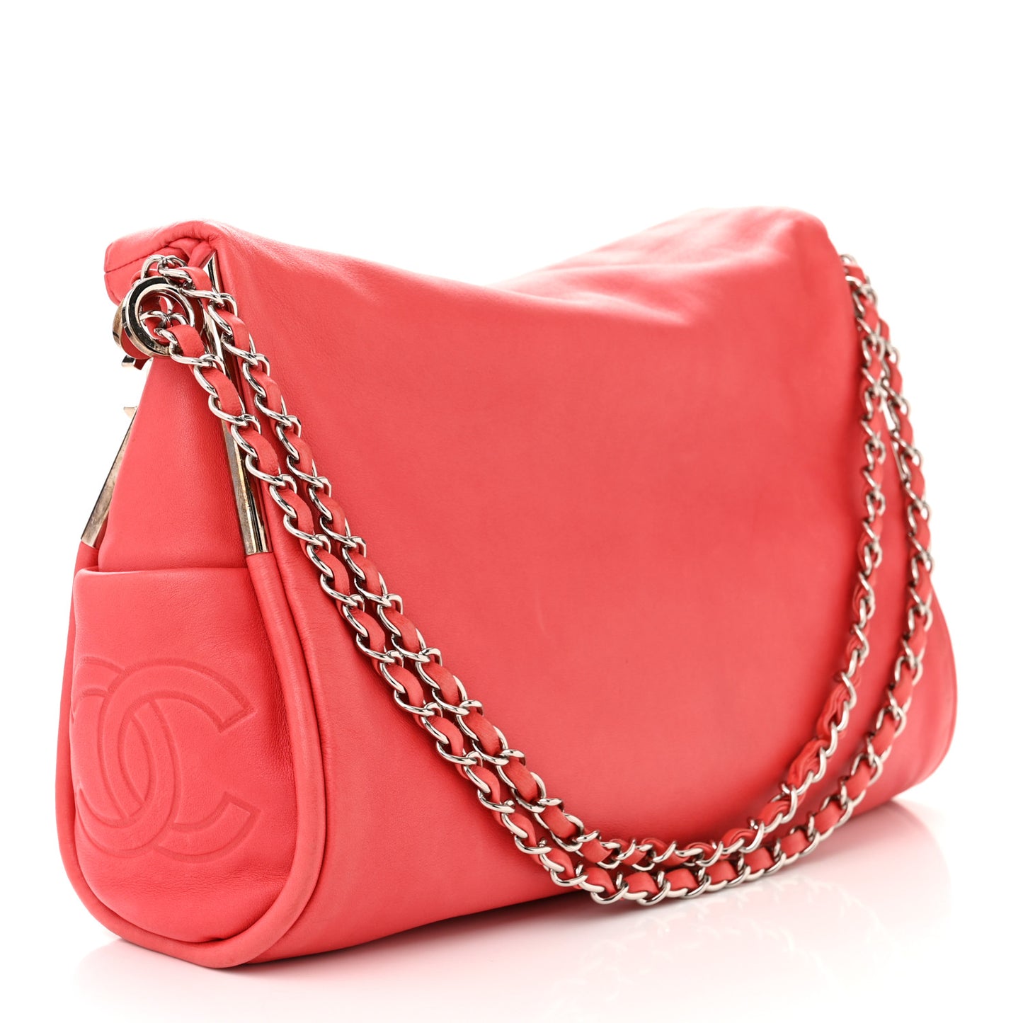 Lambskin Medium Ultimate Soft Tote Red