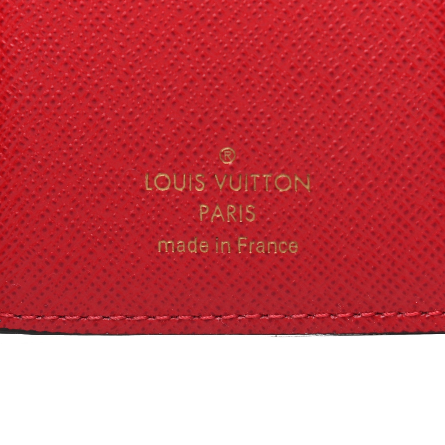 Louis Vuitton Damier Ebene Victorine Wallet Red 6 of 9