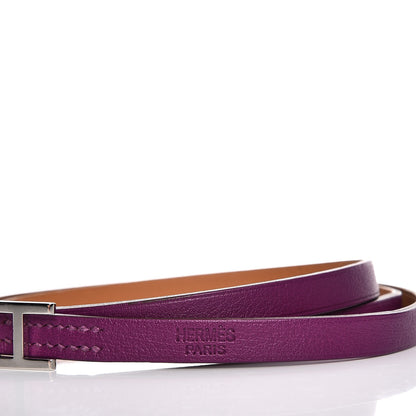 Hermes Swift Hapi 3 MM Triple Tour Wrap Bracelet S Anemone 4 of 7