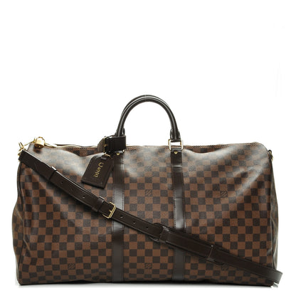 Louis Vuitton Damier Ebene Keepall Bandouliere 55 1 of 8