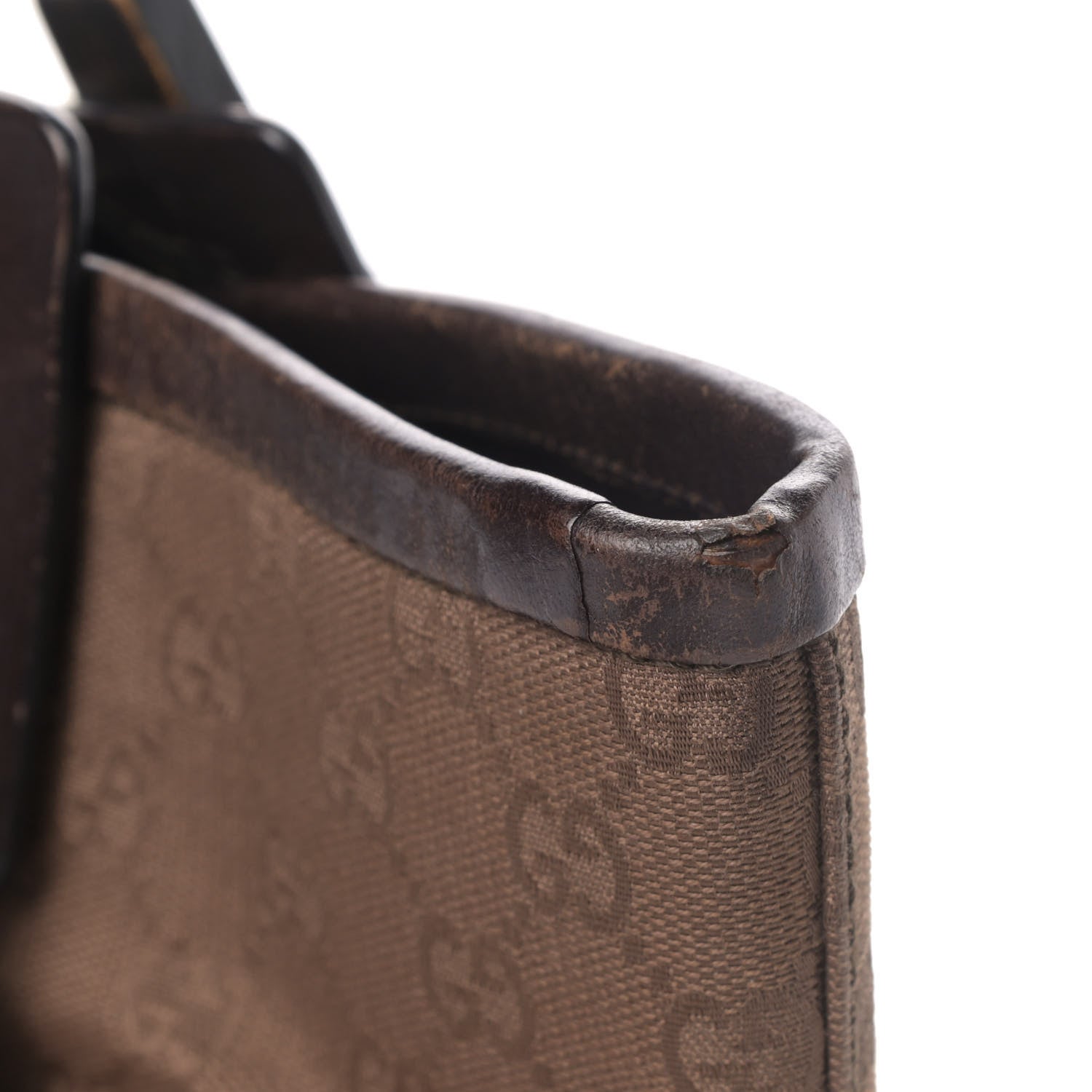 Gucci Monogram Canvas Tote Dark Brown 9 of 9