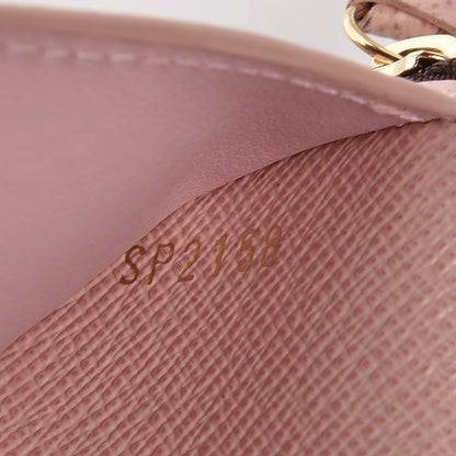 Louis Vuitton Damier Ebene Victorine Wallet Rose Ballerine 7 of 8