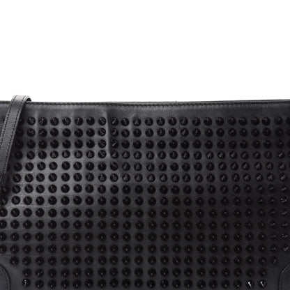 Christian Louboutin Calfskin Studded Loubiposh Clutch Black 12 of 12