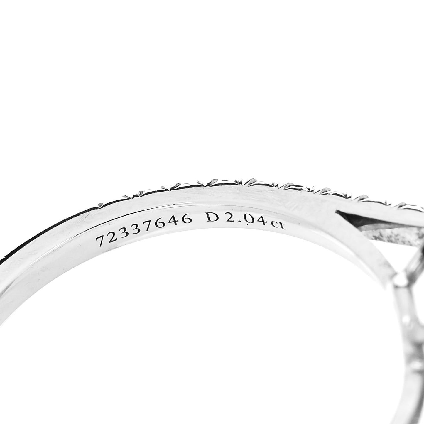 Platinum Diamond 2.04ct Soleste Pear Cut Ring 52 6