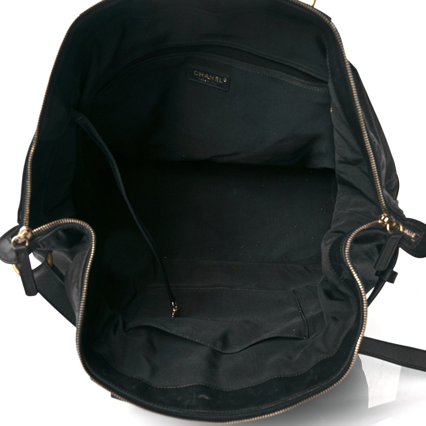 Caviar Quilted Weekender Bag Black