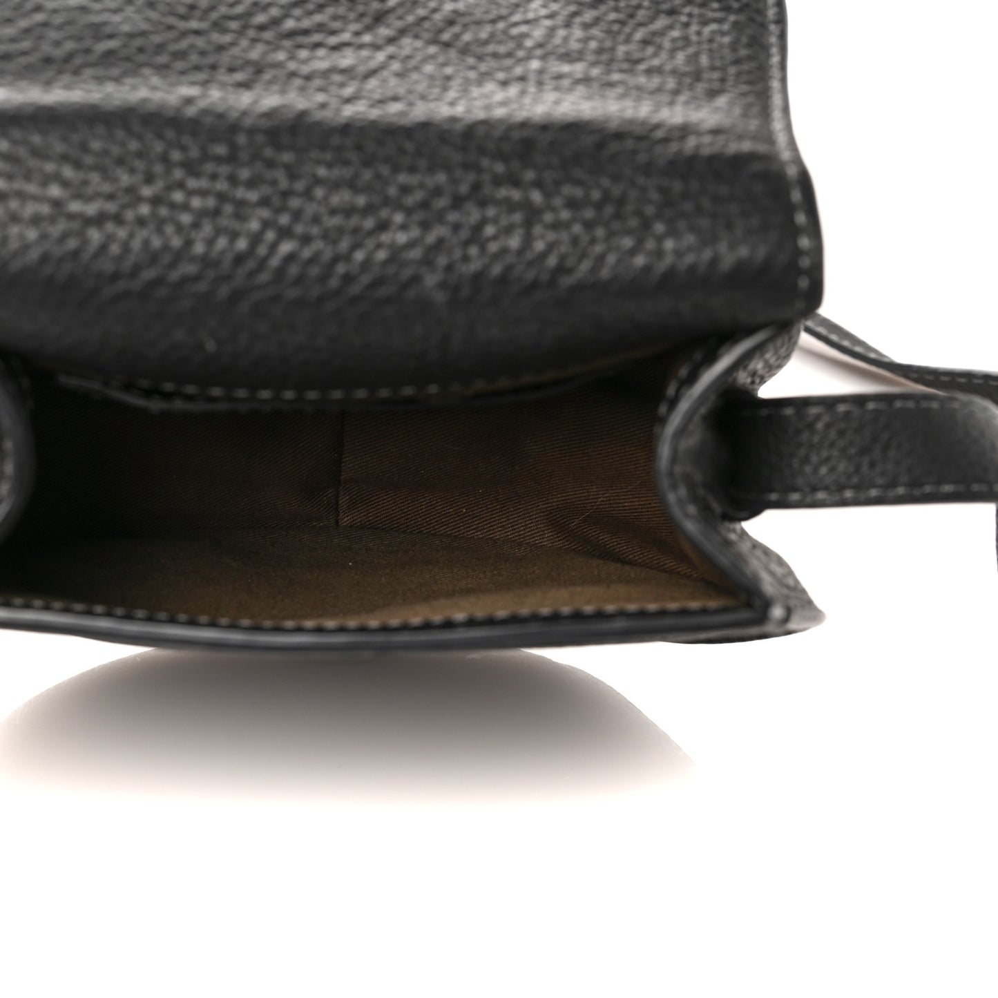 Calfskin Mini Marcie Round Crossbody Bag Black