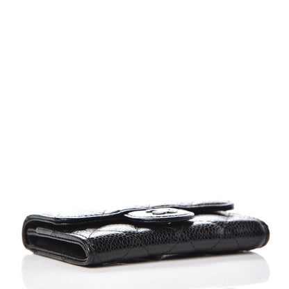 Chanel Caviar Quilted Flap Card Holder Black 4 of 8