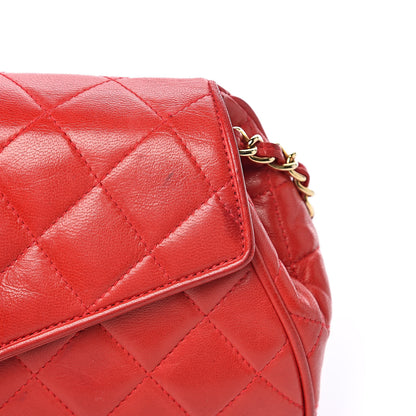 Chanel Lambskin Quilted CC Tassel Flap Red 15 of 26