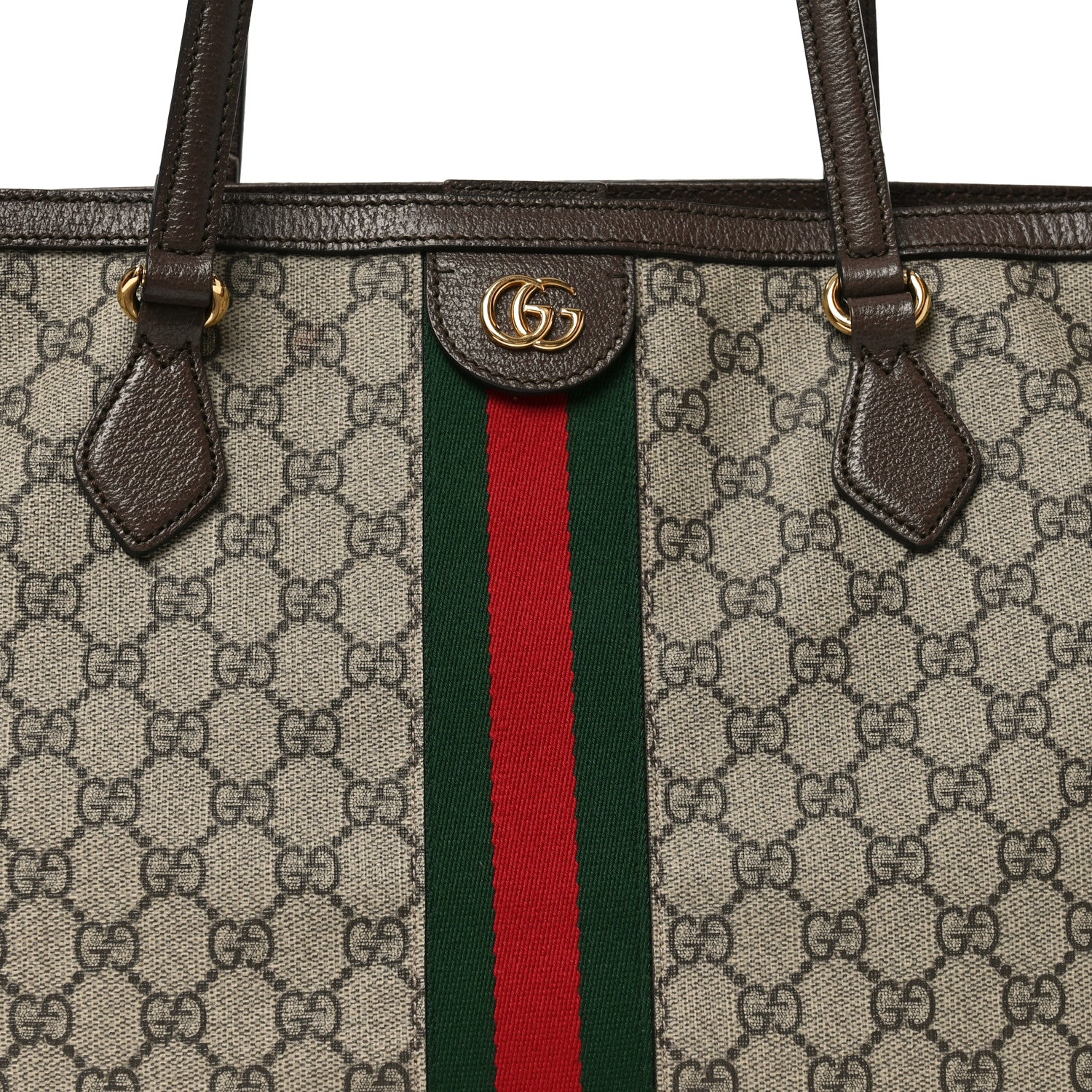 Gucci GG Supreme Monogram Medium Ophidia Shopping Tote Brown 8 of 12