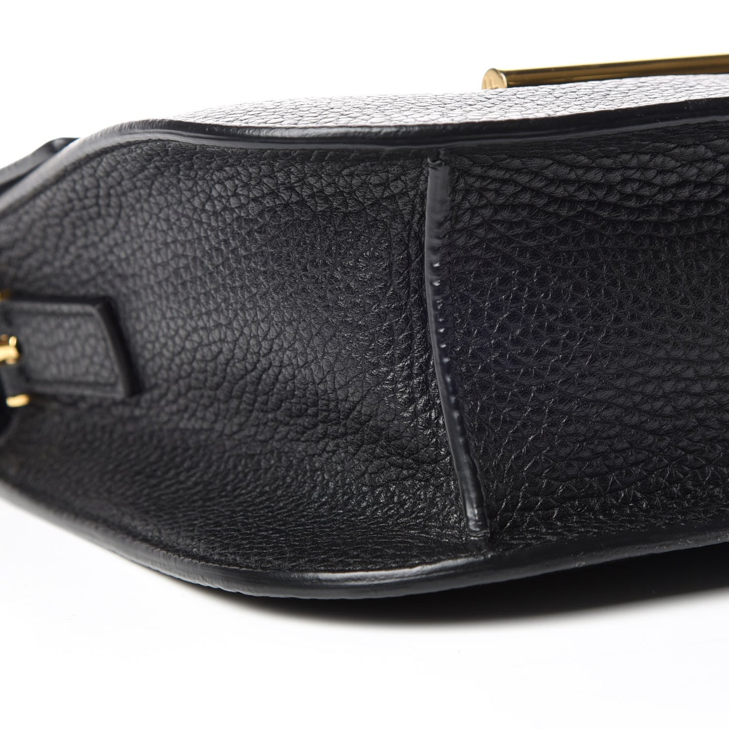 Calfskin Small T Clasp Tara Crossbody Bag Black