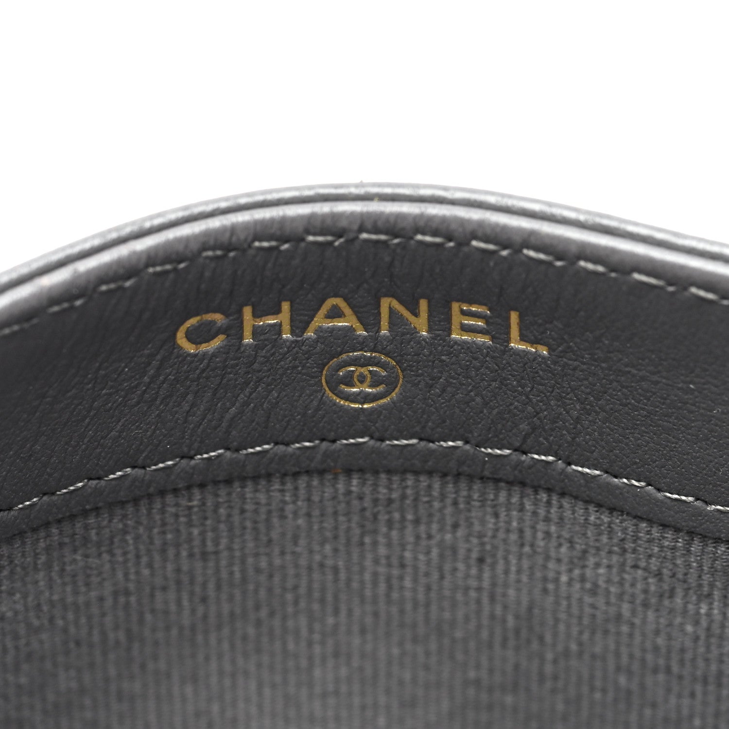 Chanel Lambskin Quilted Chanel 19 Card Holder Dark Grey 6 of 7