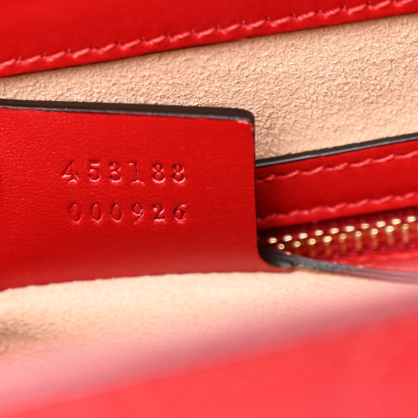 Guccissima Signature Small Padlock Top Handle Bag Hibiscus Red