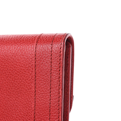 Chloe Grained Calfskin Paraty Continental Wallet Red 12 of 15