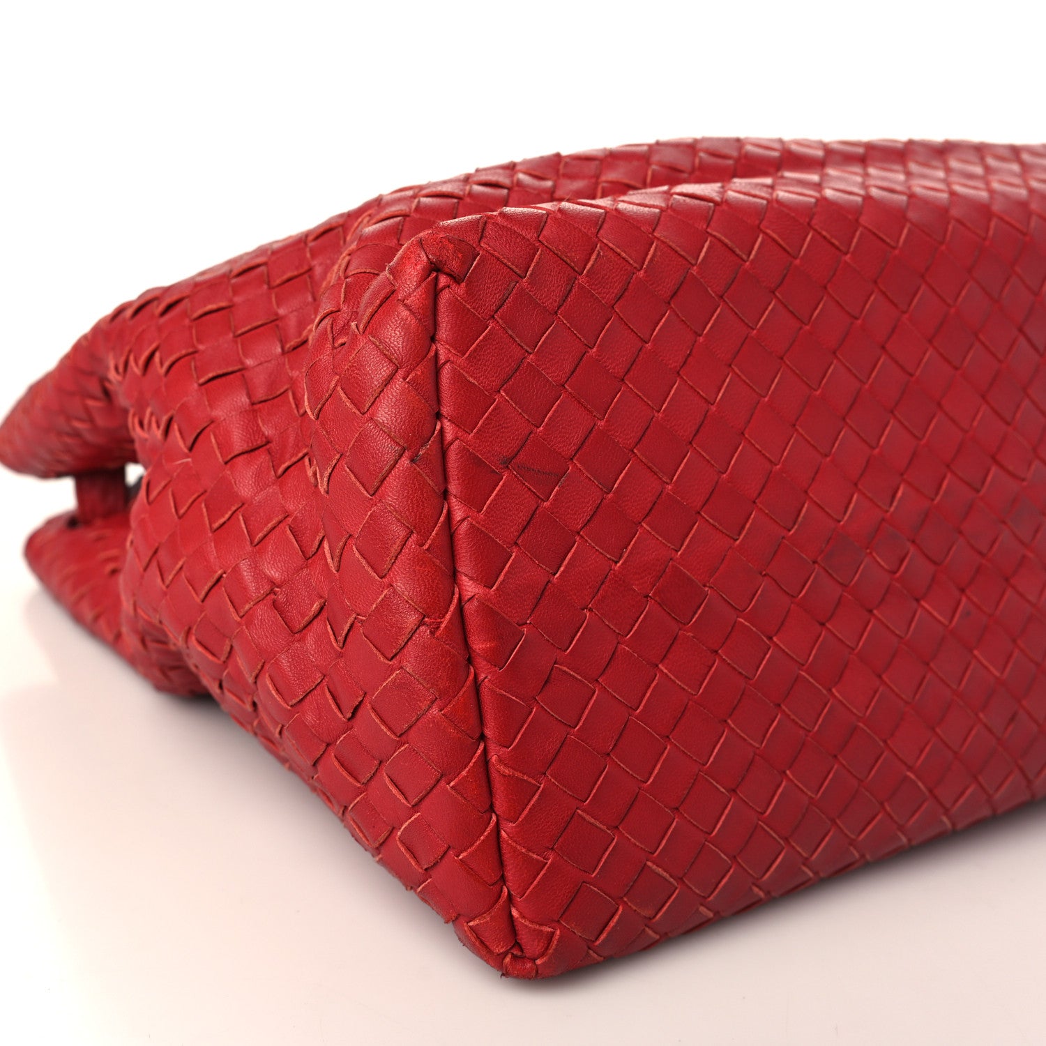Bottega Veneta Nappa Intrecciato Medium Garda Bag Red 8 of 10