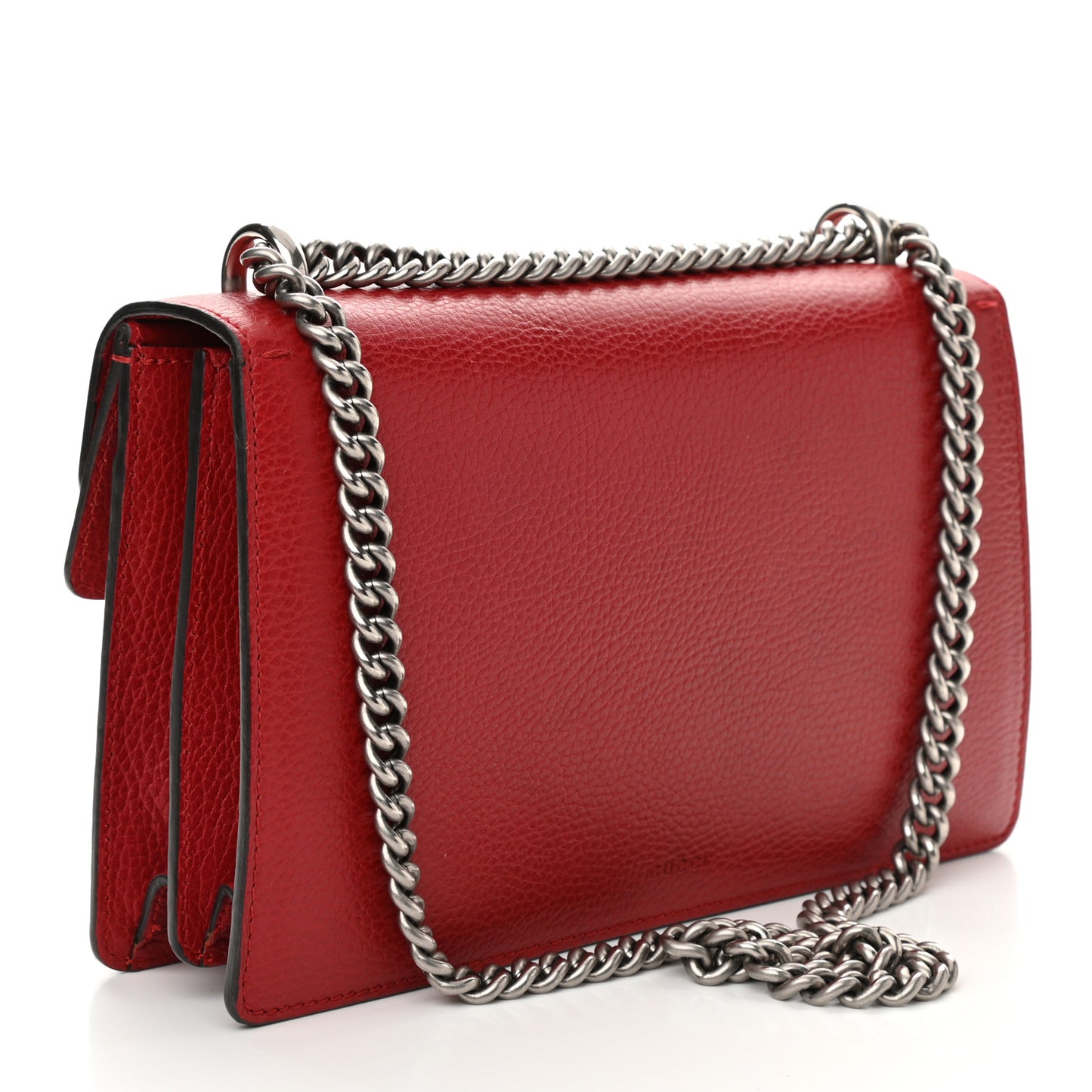 Dollar Calfskin Swarovski Crystal Small Dionysus Shoulder Bag Hibiscus Red