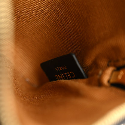 Celine Triomphe Canvas Coin and Card Pouch With Hook Black 6 of 7