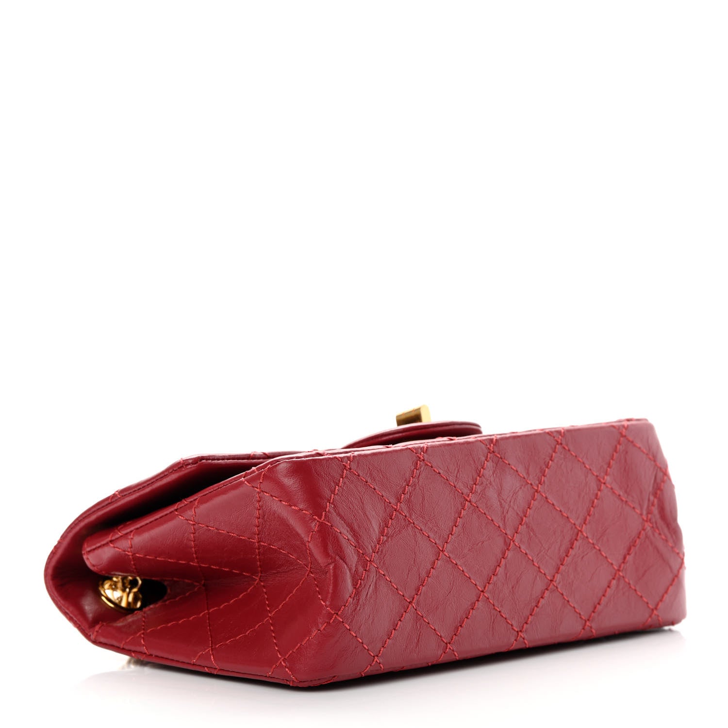 Chanel Aged Calfskin Quilted 2.55 Reissue Mini Flap Red 4 of 10