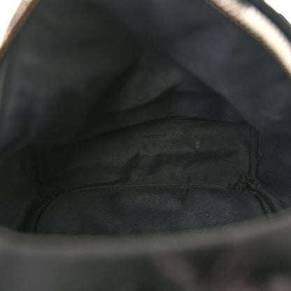 Fendi Nylon Vitello Dolce Goat Fox Fur Crocodile Monster Eyes Mini Backpack Black Sunflower 9 of 19