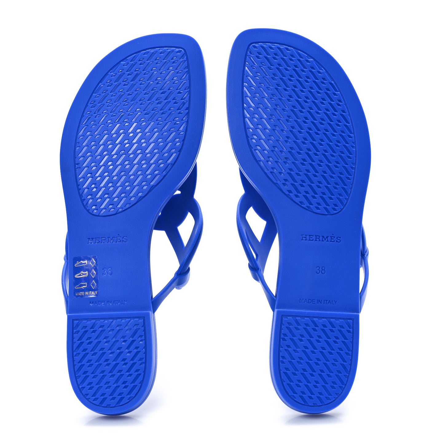 Rubber Womens Egerie Sandals 38 Bleu Outremer
