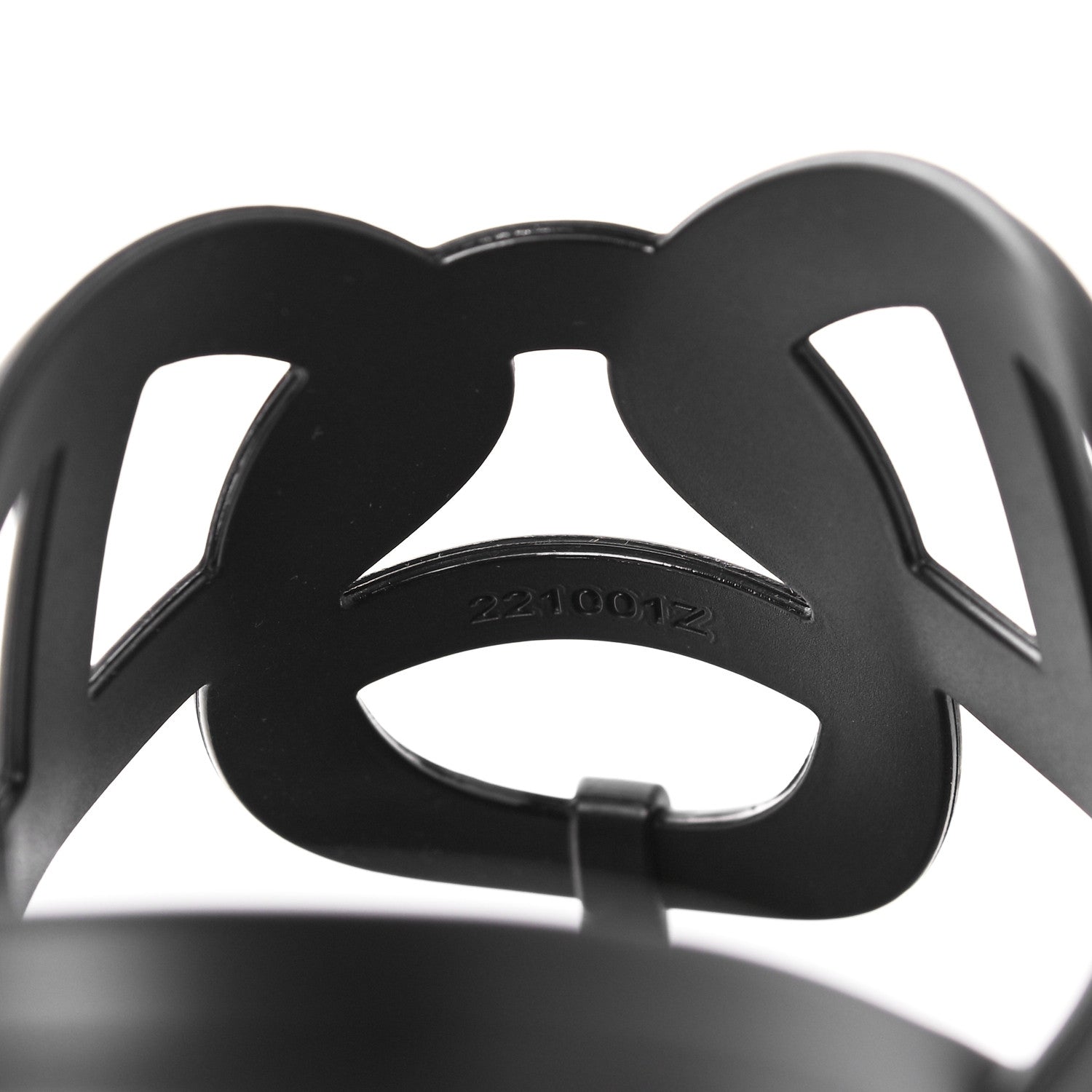 Hermes Rubber Womens Egerie Sandals 38 Black 6 of 9