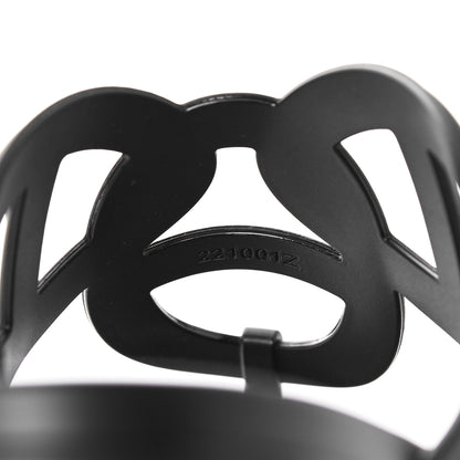 Hermes Rubber Womens Egerie Sandals 38 Black 6 of 9