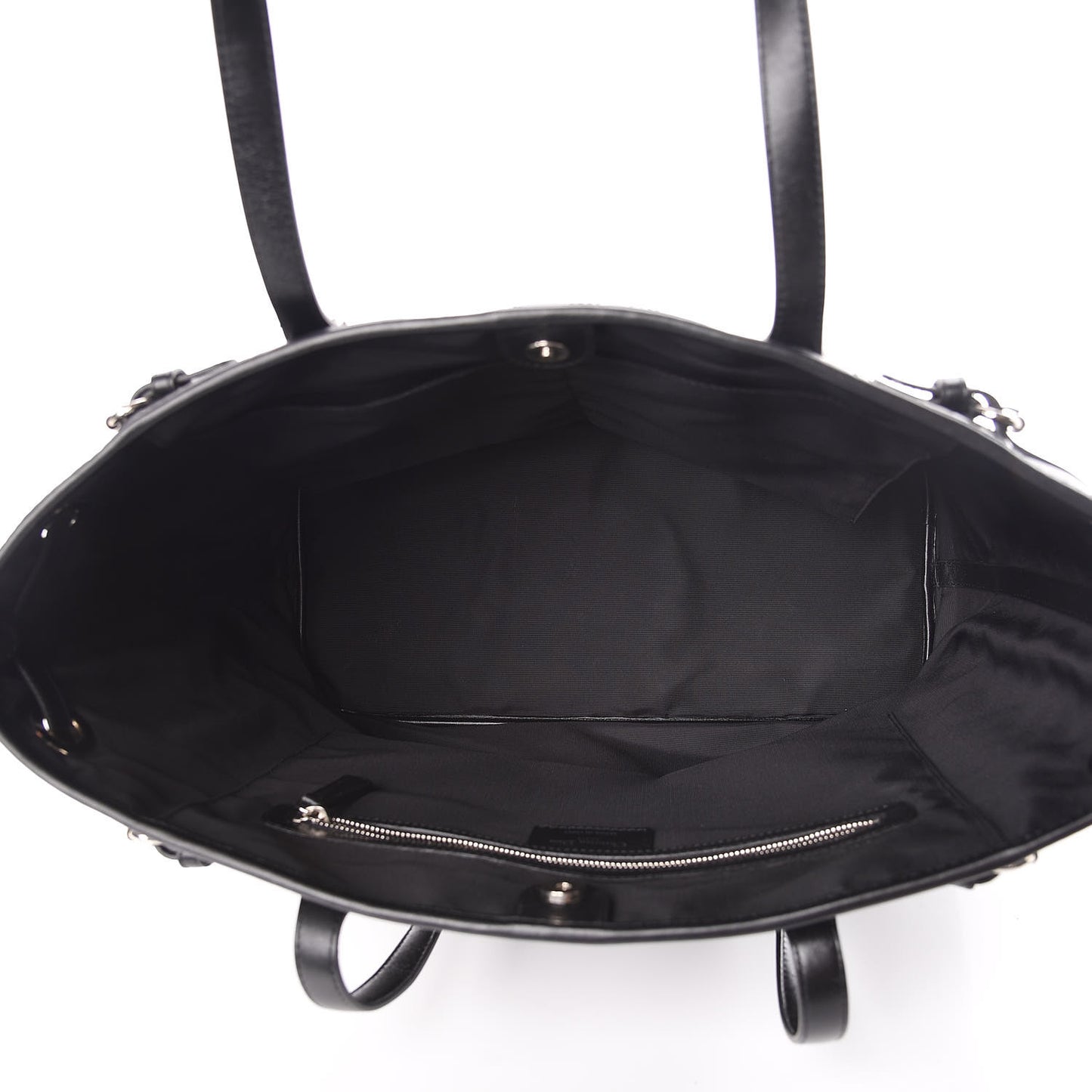 Patent Cannage Medium Panarea Tote Black