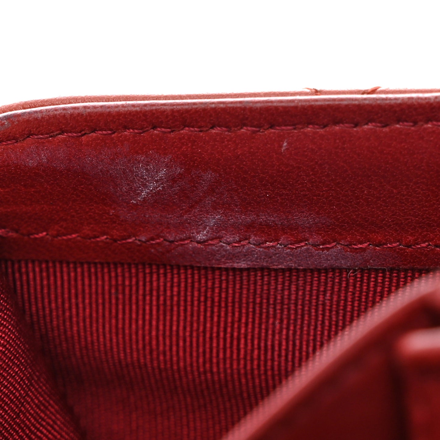 Lambskin Quilted Yen Wallet Orange