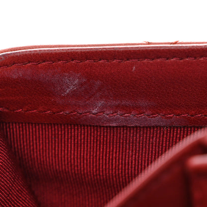 Chanel Lambskin Quilted Yen Wallet Orange 17 of 18