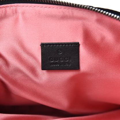 Gucci Velvet Matelasse GG Marmont Zip Pouch Black 6 of 9