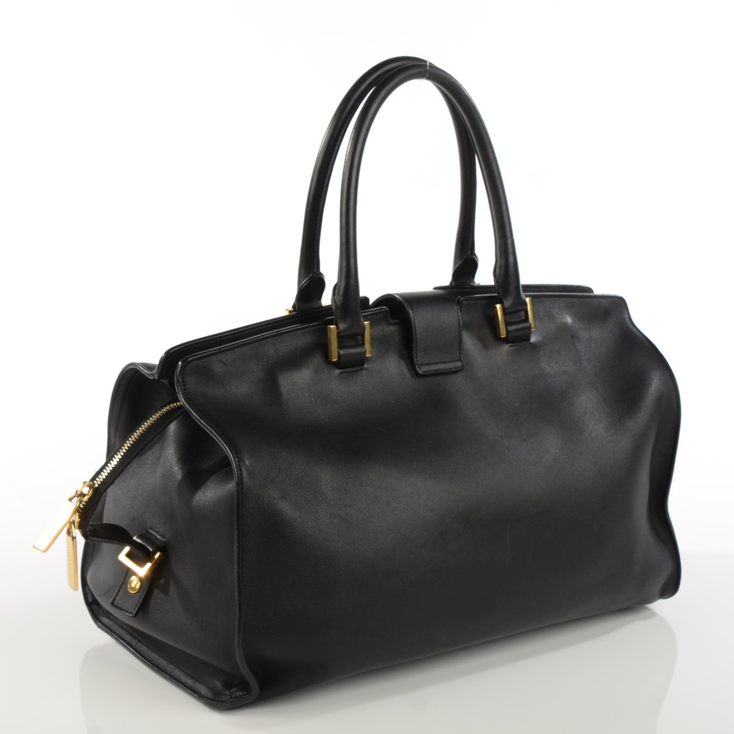 Calfskin Medium Classic Y Cabas Black