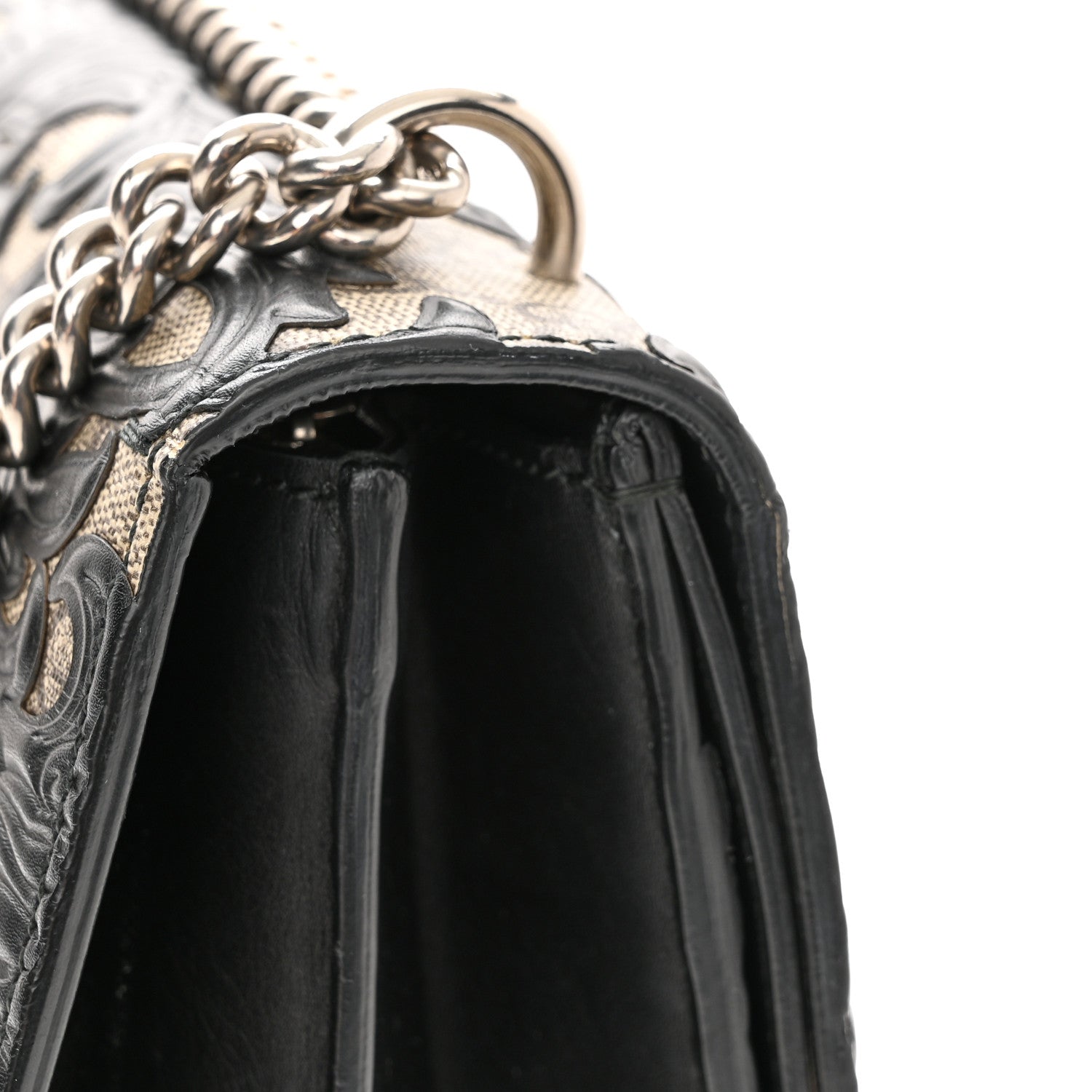 Gucci GG Supreme Monogram Arabesque Medium Dionysus Shoulder Bag Black 14 of 14