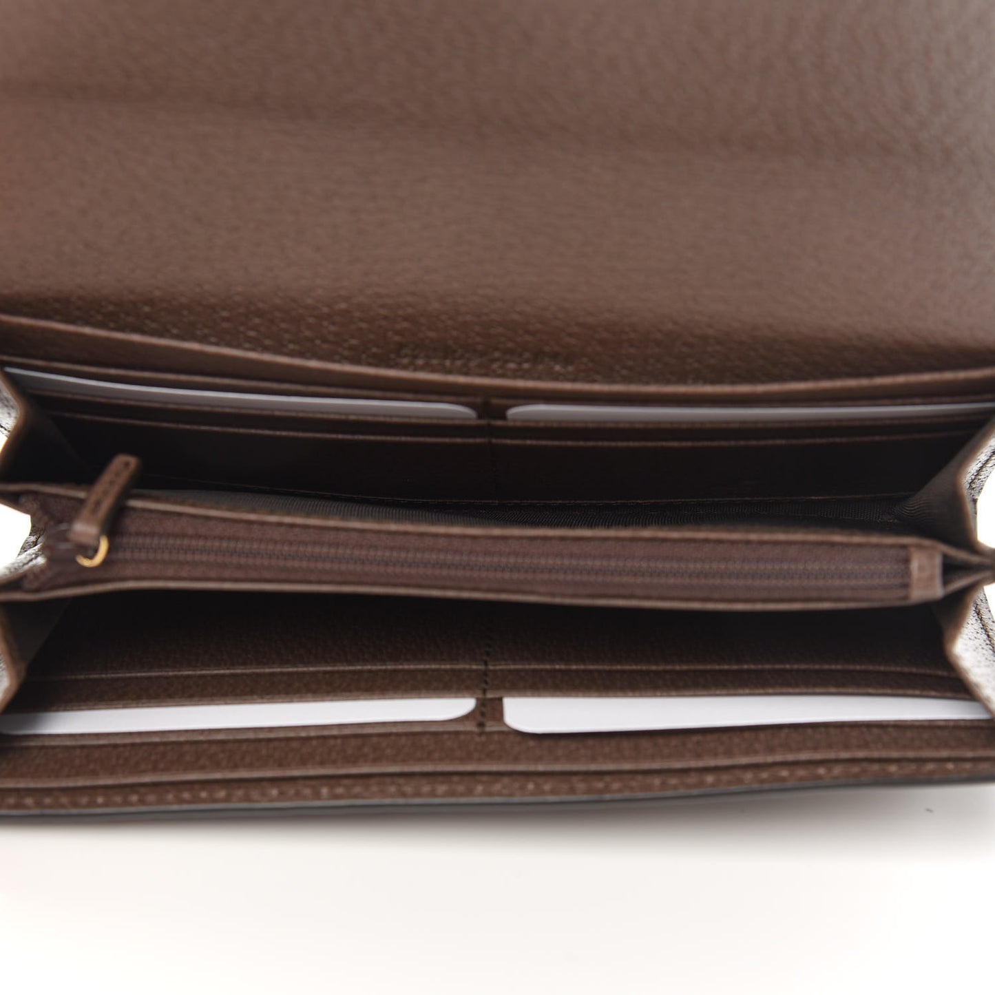 GG Supreme Monogram Web Ophidia Continental Wallet Brown