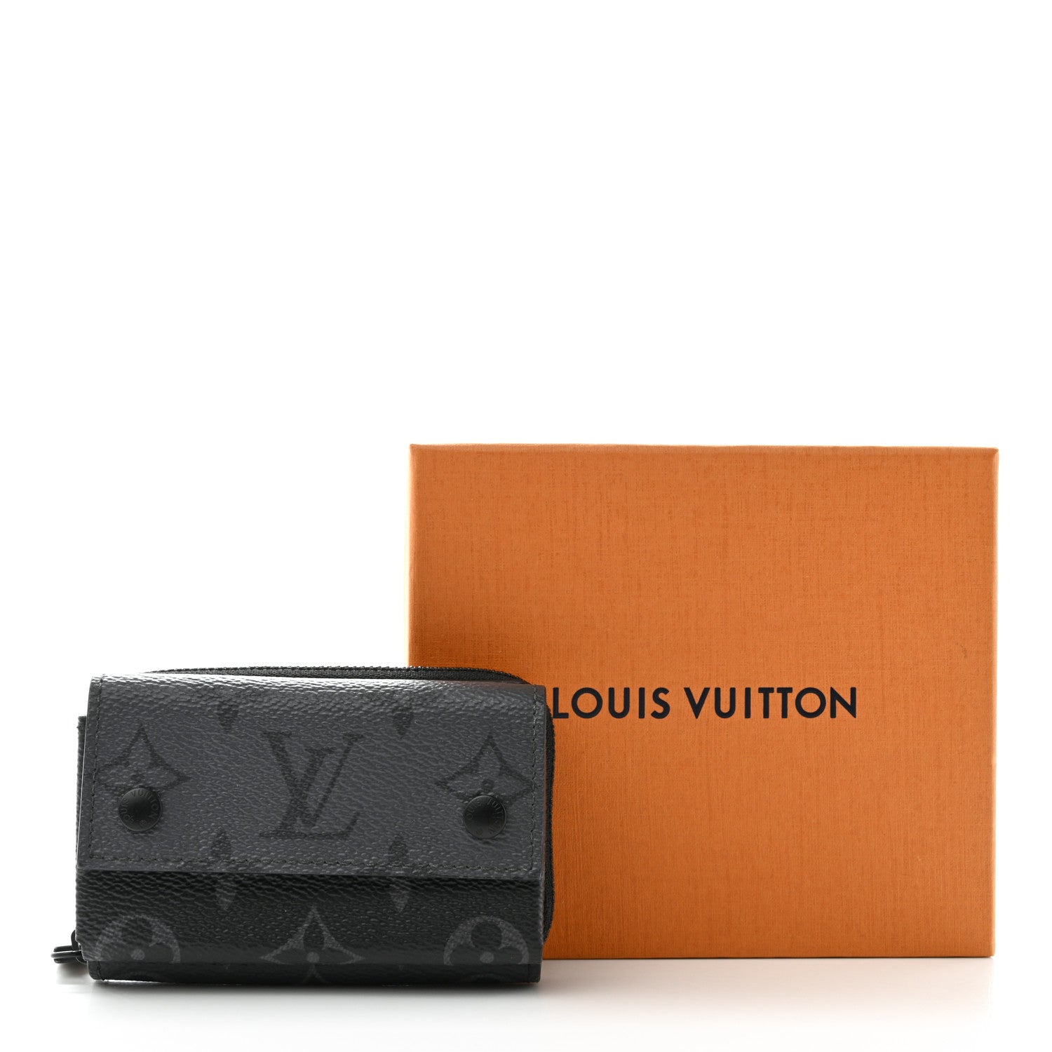 Louis Vuitton LOUIS VUITTON Reverse Monogram Eclipse Organizer Zippy Compact Wallet 8 of 8