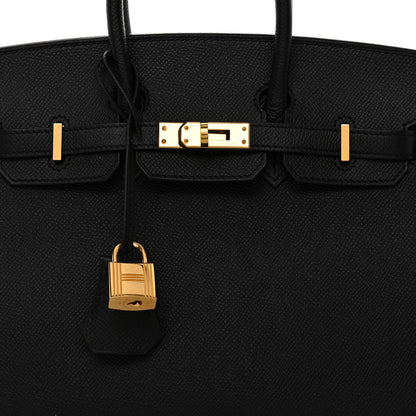 Hermes Epsom Birkin Sellier 25 Black 8 of 12