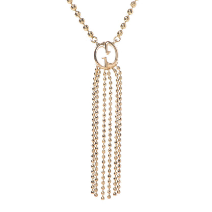 Gucci 18K Yellow Gold Icon Fringe Pendant Necklace 4 of 8