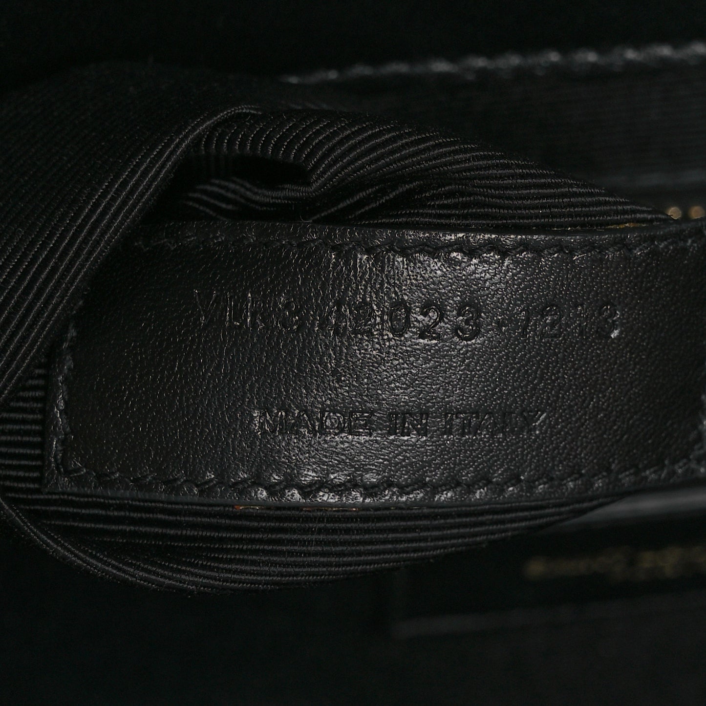 Smooth Calfskin Matelasse Chevron Large Monogram Satchel Black