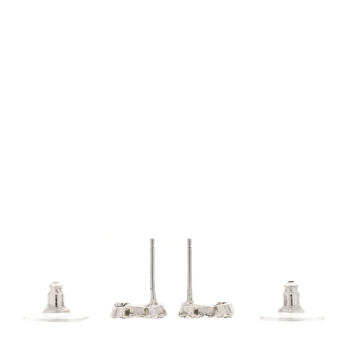 Crystal CC Earrings Silver