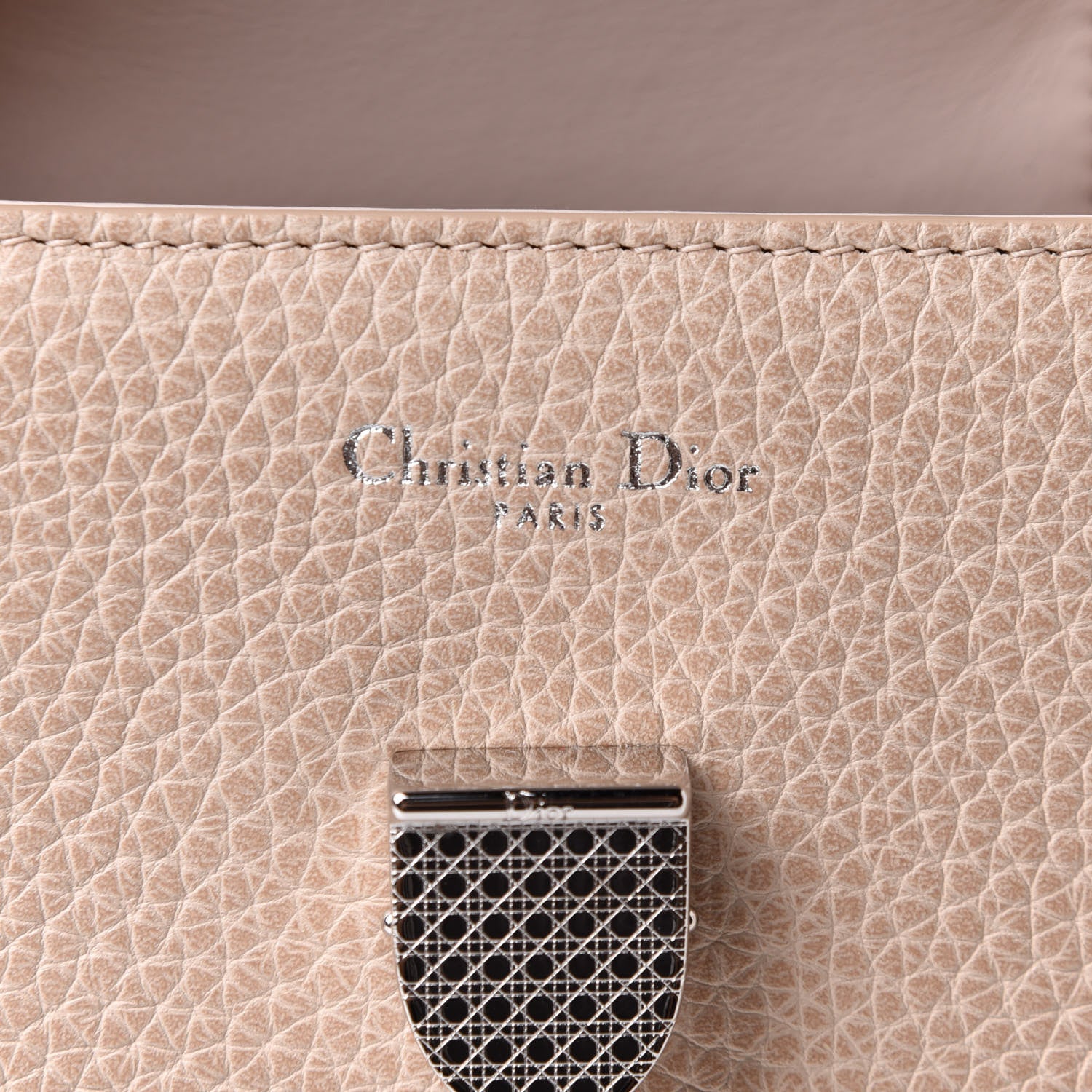 Christian Dior Grained Calfskin Medium Diorever Flap Tapioca 6 of 10