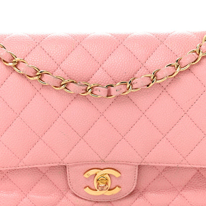 Chanel Caviar Quilted Medium Double Flap Light Pink 8 of 16